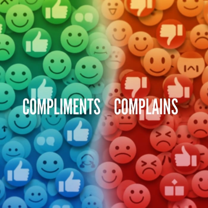Compliments and Complaints: Visual Representation of Feedback
