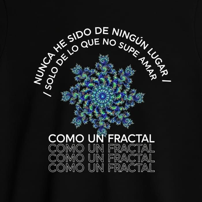 Circular Fractal Margarita Siempre Viva Shirt Design Circular Fractal Margarita Siempre Viva Shirt Design