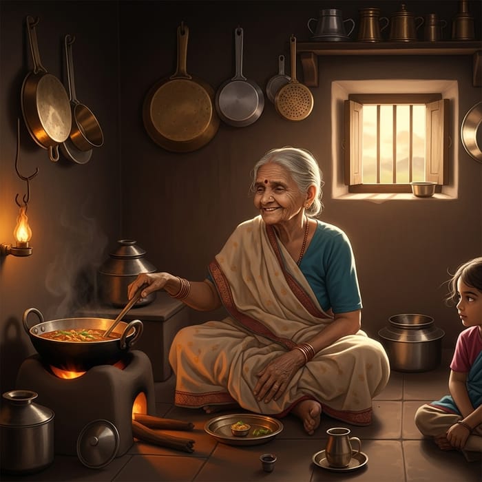 10-Year-Old Indian Woman's Home-Cooked Curry Story 10-Year-Old Indian Woman's Home-Cooked Curry Story