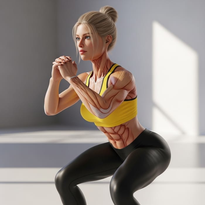 Sporty Girl in 3D Modeling - Fitness & Style Sporty Girl in 3D Modeling - Fitness & Style