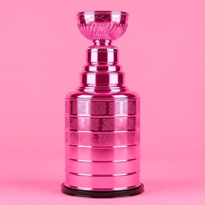 Pink Stanley Cup - Unique Pink Twist on NHL Champions Trophy
