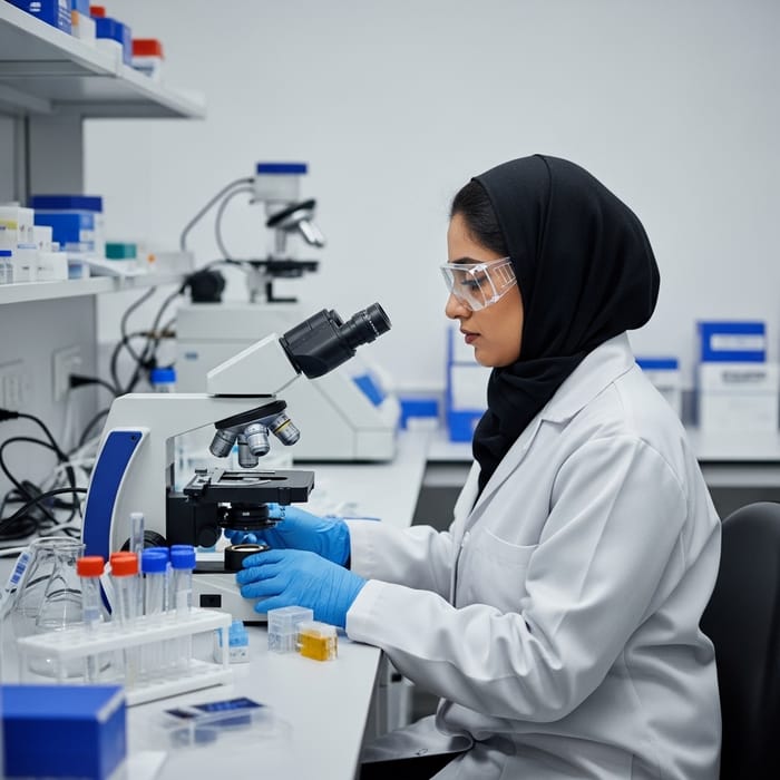 Saudi Female Medical Laboratory Specialist