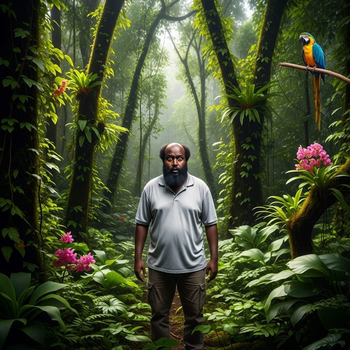 Startled Somali Man 'Photo Bomber' in Brazilian Jungle Startled Somali Man 'Photo Bomber' in Brazilian Jungle