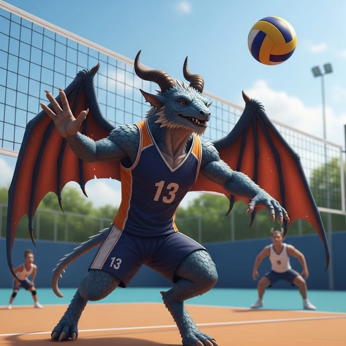 Mythical Creature Volleyball Player - Number 13 Mythical Creature Volleyball Player - Number 13