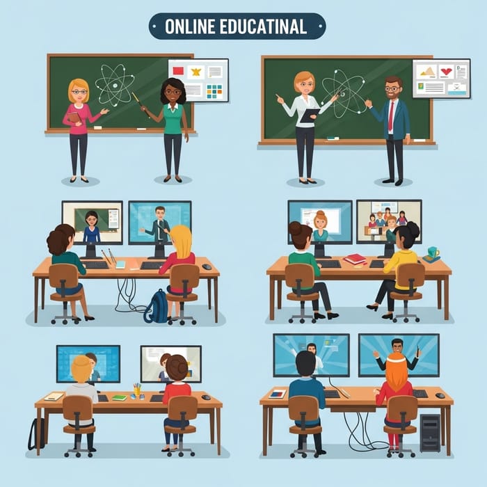 Virtual Online Educational School - Engaging Learning Environment Virtual Online Educational School - Engaging Learning Environment