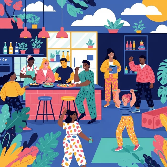 Engaging Lifestyle Illustrations | Colorful Content