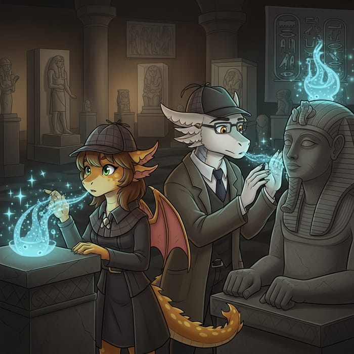 Mystery of Detective Dragon Ember & Professor Everbright in Ancient Pharaoh's Exhibit Mystery of Detective Dragon Ember & Professor Everbright in Ancient Pharaoh's Exhibit