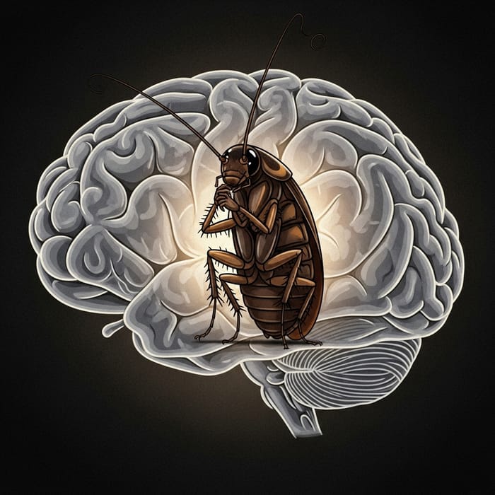 Small Cockroach in Human Mind