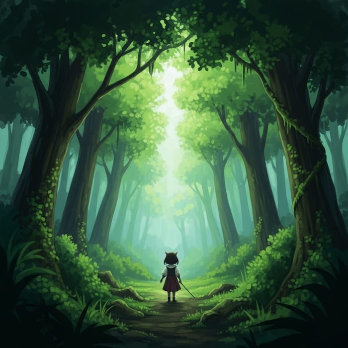 Vibrant Enchanting Forest | Miniature Effect | Fantasy-Inspired Vibrant Enchanting Forest | Miniature Effect | Fantasy-Inspired