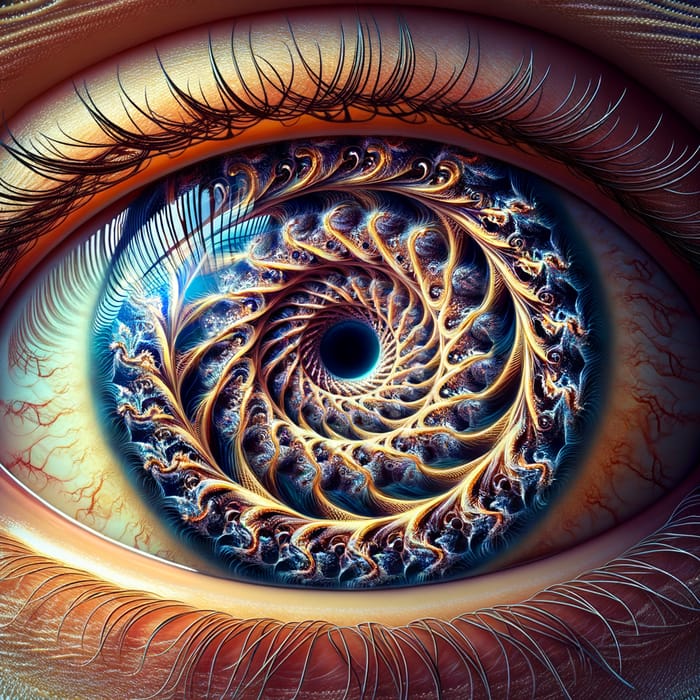 Stunning Fractal Pattern in a Human Eye