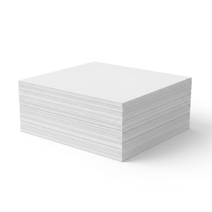 Minimalist Stack of White Printing Paper
