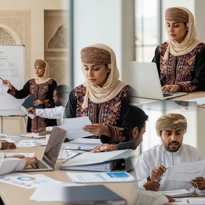 Omani Woman Getting ISO Certified - Traditional Attire