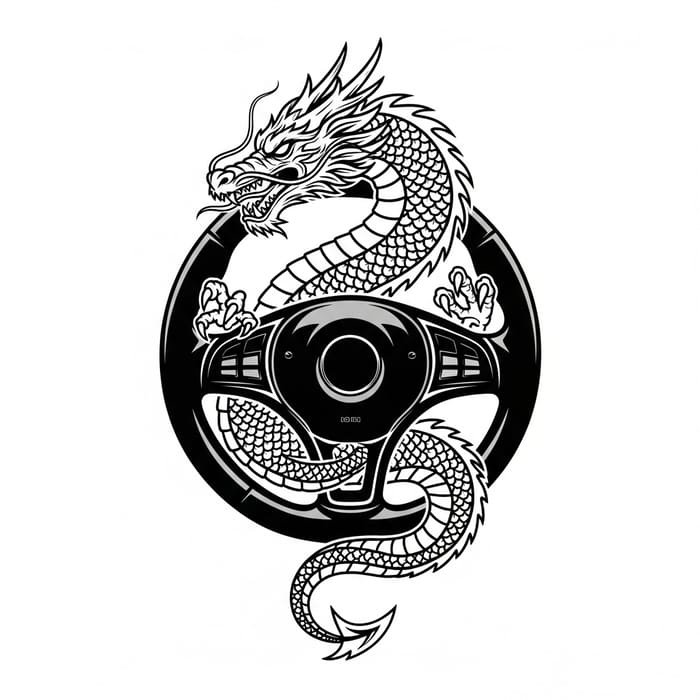Dragon Meets Steering Wheel: Power & Control Blend