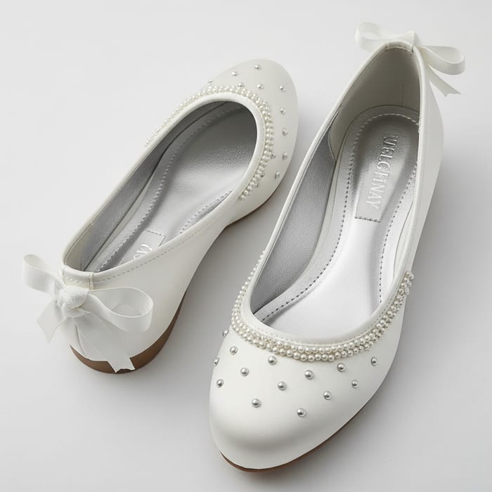 Flat Wedding Shoes for Elegant Bridal Fashion Flat Wedding Shoes for Elegant Bridal Fashion