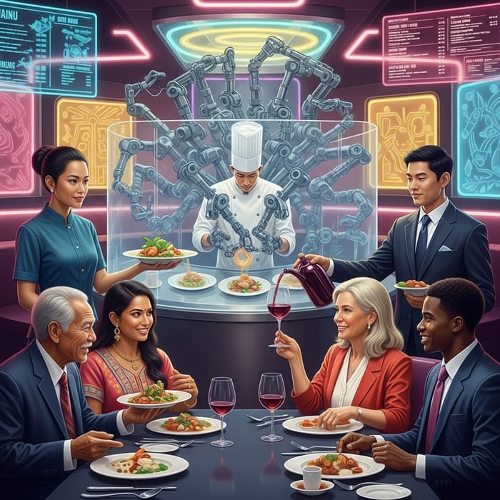 Visionary Restaurant Art: AI and Culinary Fusion Visionary Restaurant Art: AI and Culinary Fusion