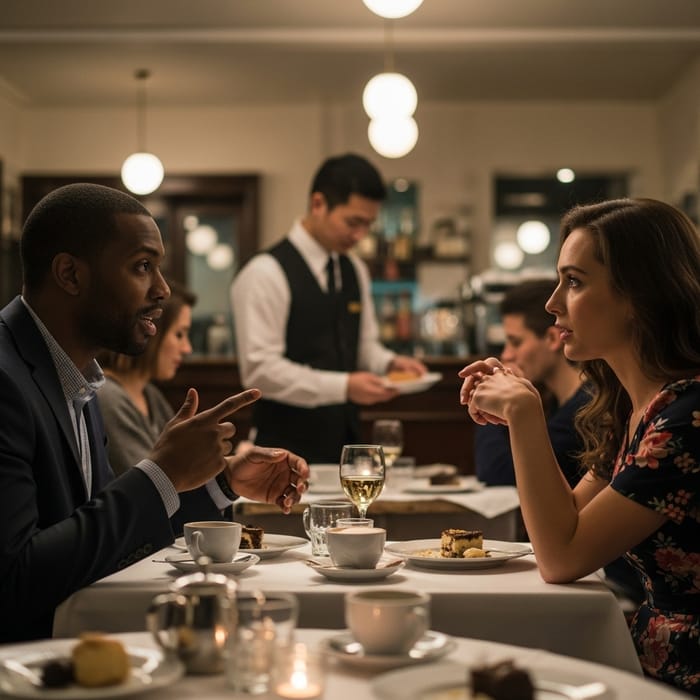Short Film: Café Encounter Scene Short Film: Café Encounter Scene