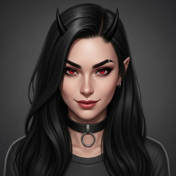 Enchanting Succubus Blogger with Mysterious Aura