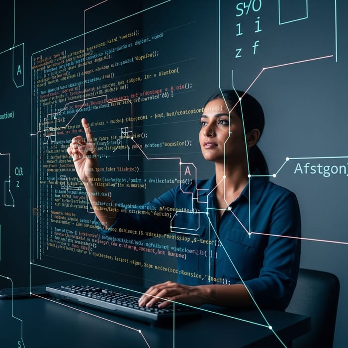 Dynamic Futuristic Display of Coding Prowess Dynamic Futuristic Display of Coding Prowess