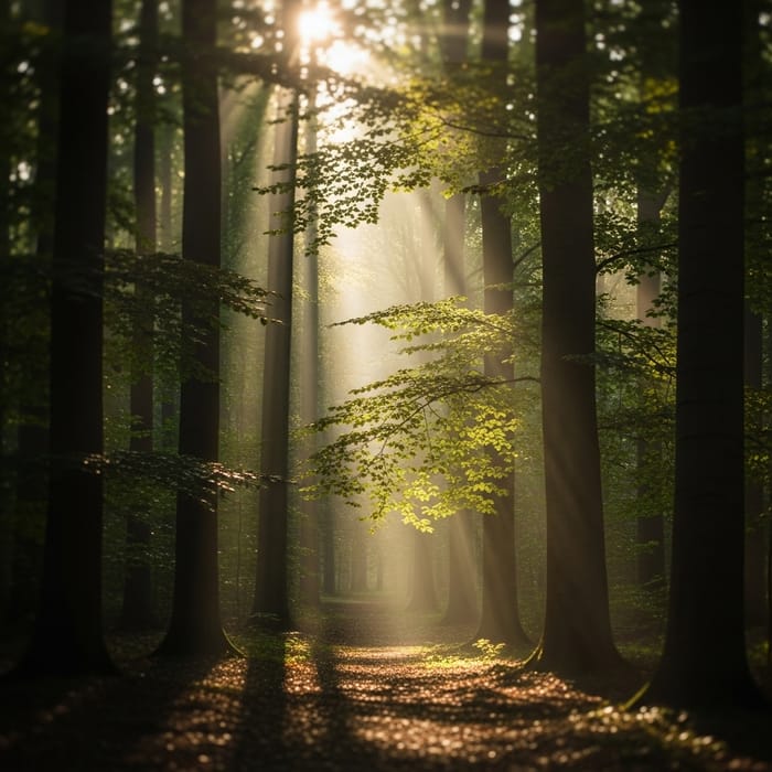 Tranquil Woodland Ethereal Glow & Miniature Effect