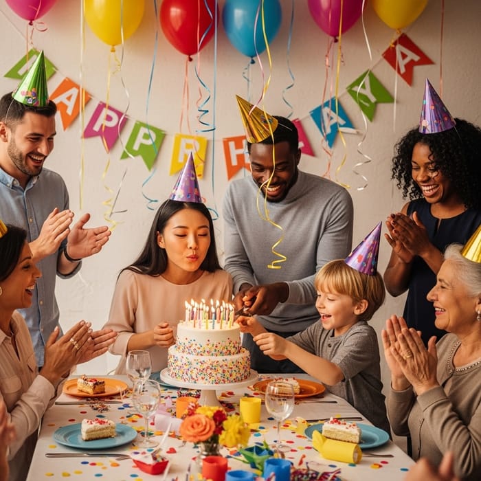 Joyful Birthday Bash with Eclectic Guests