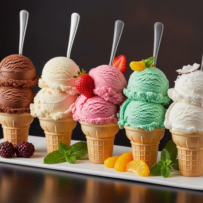 Global Flavors: Unique Ice Cream Cone Creations Global Flavors: Unique Ice Cream Cone Creations