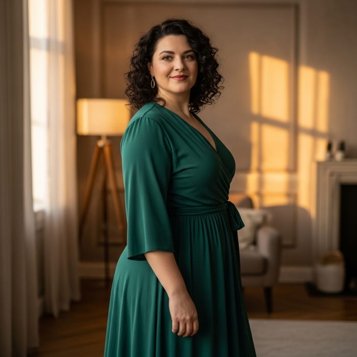 Empowering Beauty: Big Beautiful Woman with Wide Hips
