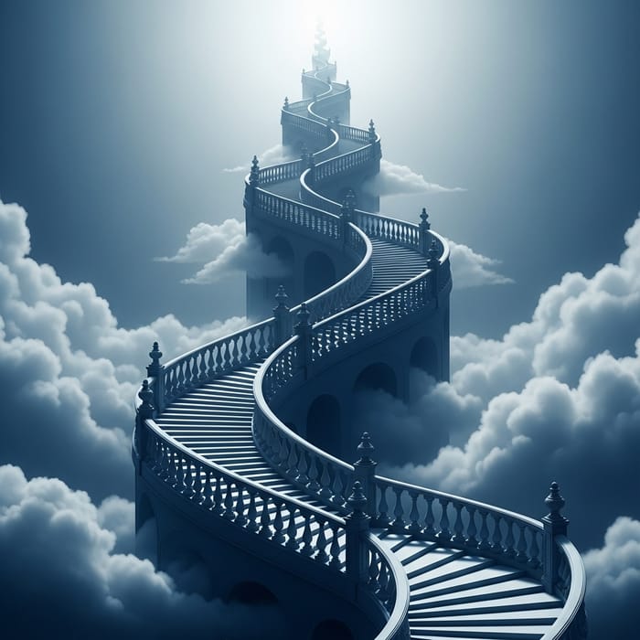 Spiraling Blue Stairway to Heaven - Grand Image Spiraling Blue Stairway to Heaven - Grand Image