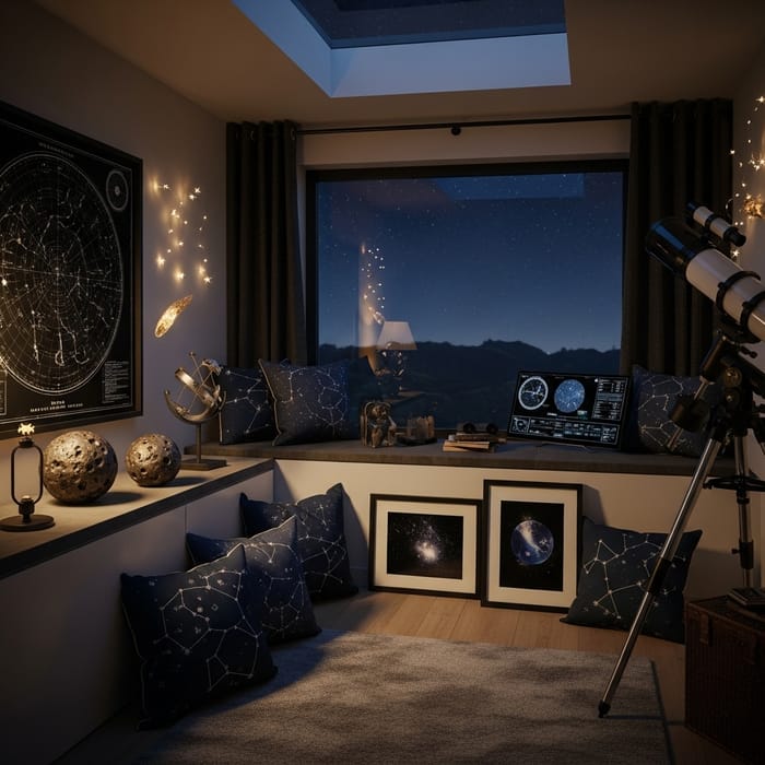 Starlit Room Design for Stargazers' Indoor Ambiance Starlit Room Design for Stargazers' Indoor Ambiance
