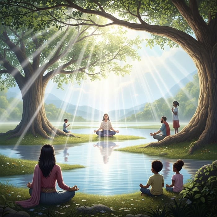 Spiritual Emergentism: Ethereal Landscape and Divine Radiance