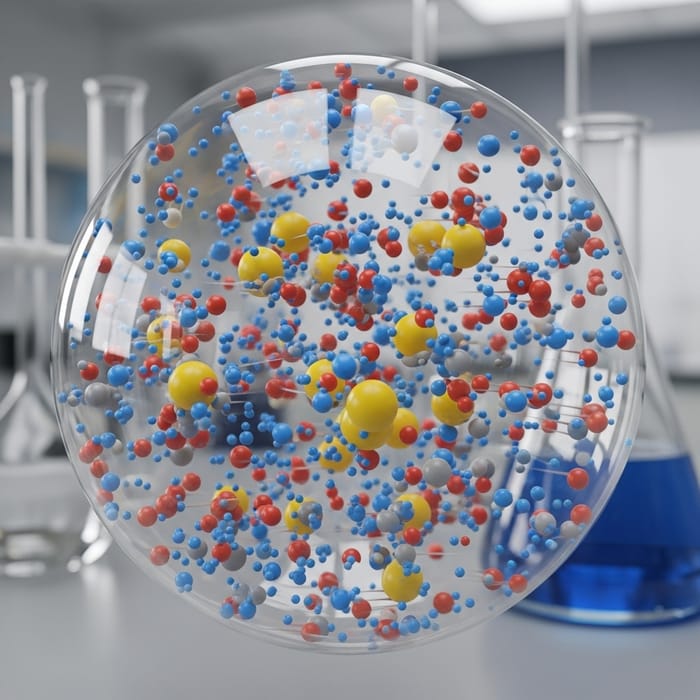Gaseous Homogeneous Mixture Illustration Gaseous Homogeneous Mixture Illustration