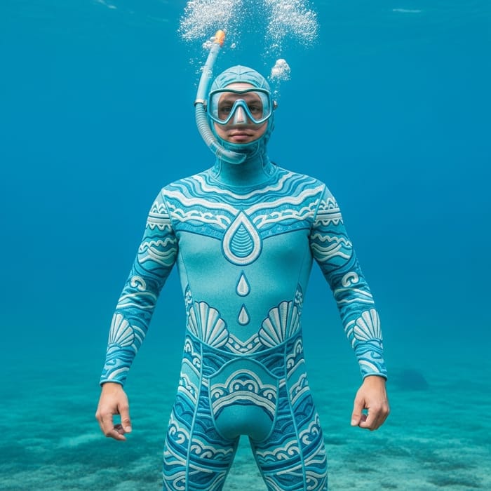 Anton's Ocean-Inspired Aqua Costume for Underwater Adventures Anton's Ocean-Inspired Aqua Costume for Underwater Adventures