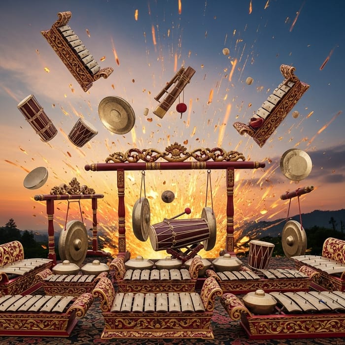 Indonesian Gamelan and Rhythmic Instruments | Energetic Explosion Indonesian Gamelan and Rhythmic Instruments | Energetic Explosion