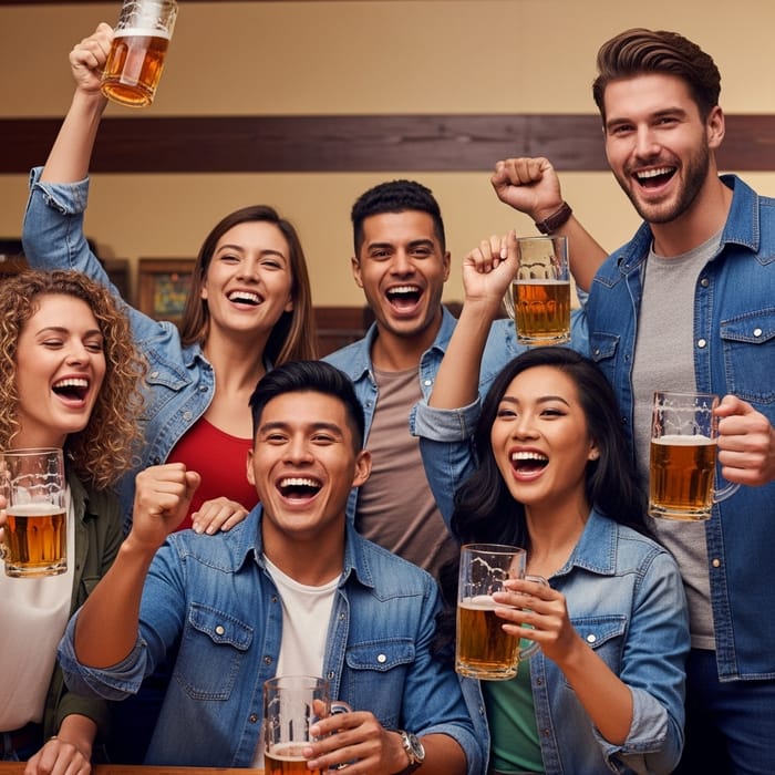 Vintage Beer Garden Gathering: A Joyful Fusion Vintage Beer Garden Gathering: A Joyful Fusion