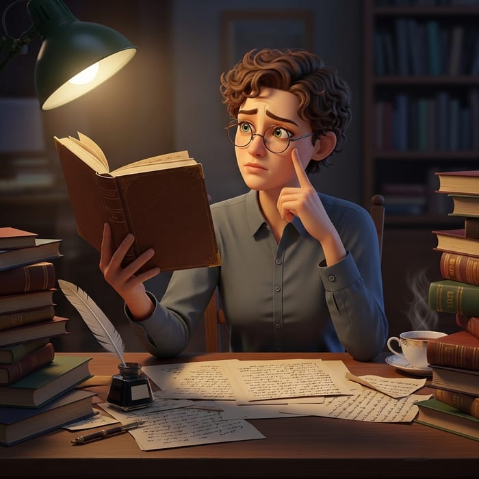 Fictional Character Deep in Thought at Desk: Analyzing Judith Butler Fictional Character Deep in Thought at Desk: Analyzing Judith Butler