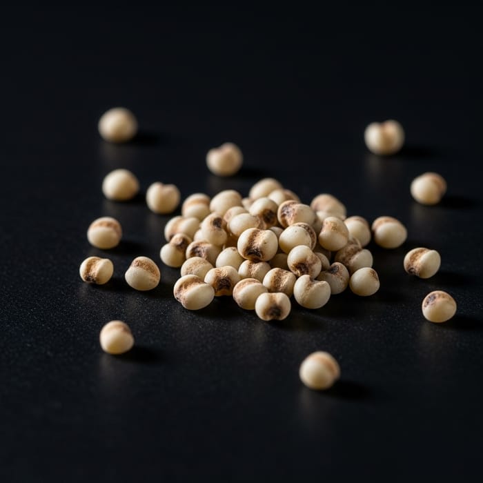 Finger Millet on Black Background - Stunning Image Capture