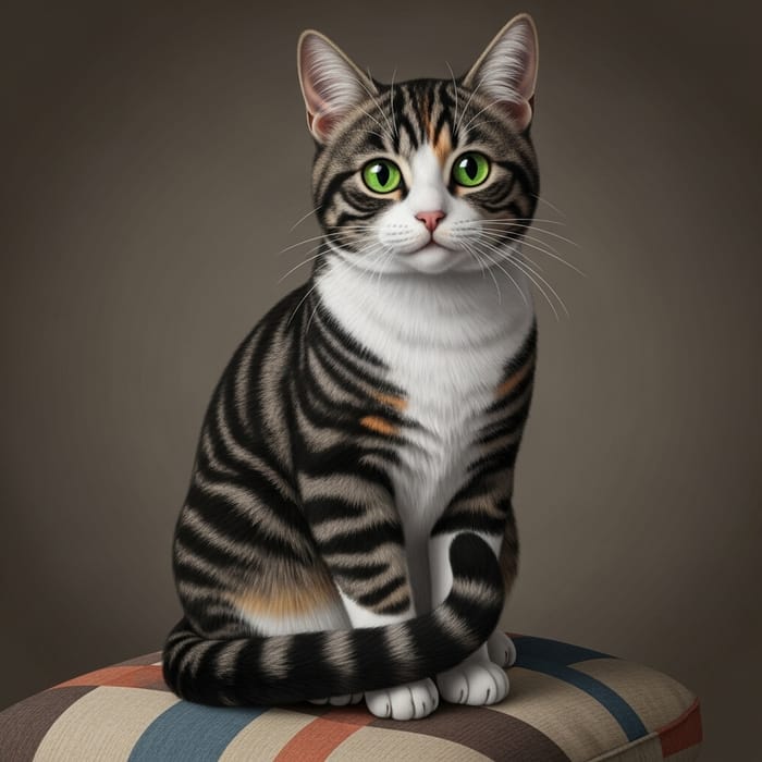 Adorable Domestic Cat Image Adorable Domestic Cat Image