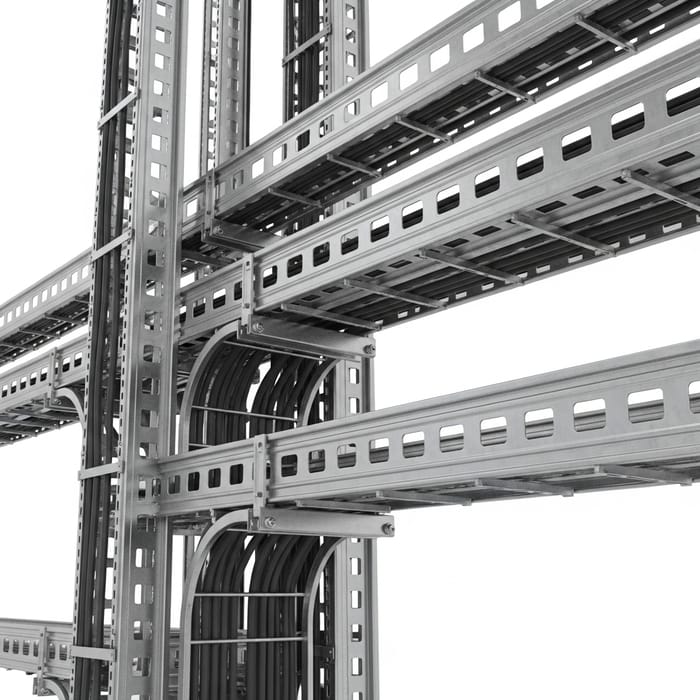 Flanged Perforated Cable Tray with Efficient Cable Management