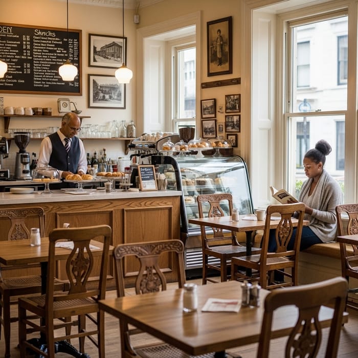 Cozy Vintage Cafe: A Step Back in Time Cozy Vintage Cafe: A Step Back in Time