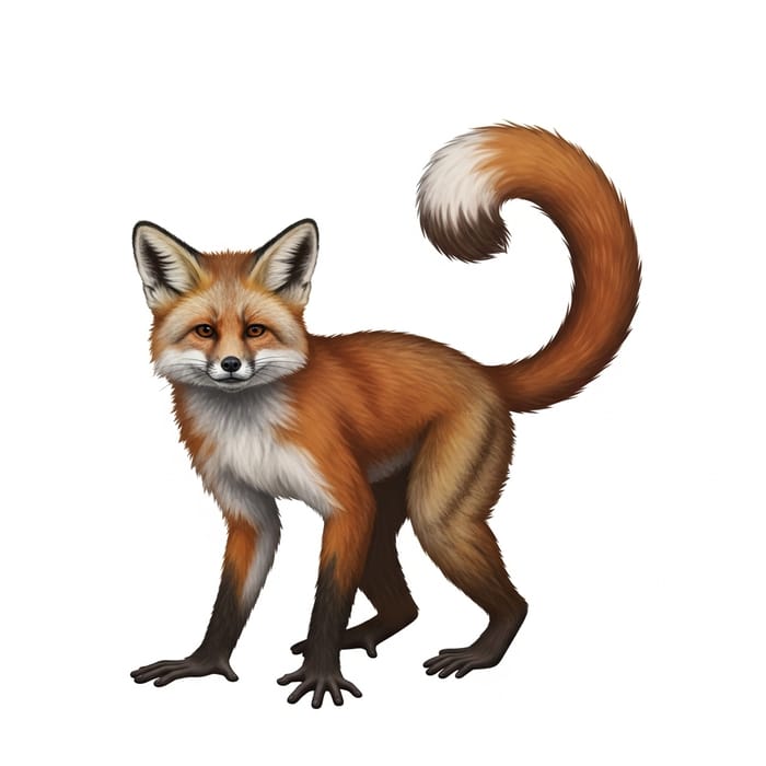 Monkey-Fox Hybrid: Agile and Crafty Creature Monkey-Fox Hybrid: Agile and Crafty Creature