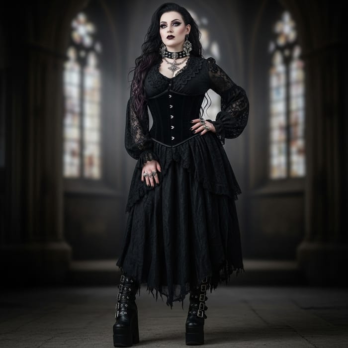 6`3 Goth Girlfriend with Unique Style and Robust Physique 6`3 Goth Girlfriend with Unique Style and Robust Physique