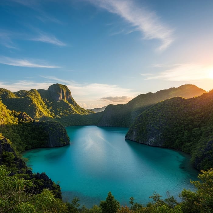 Pure & Authentic Lagoon in the Philippines | Verdant Mountains