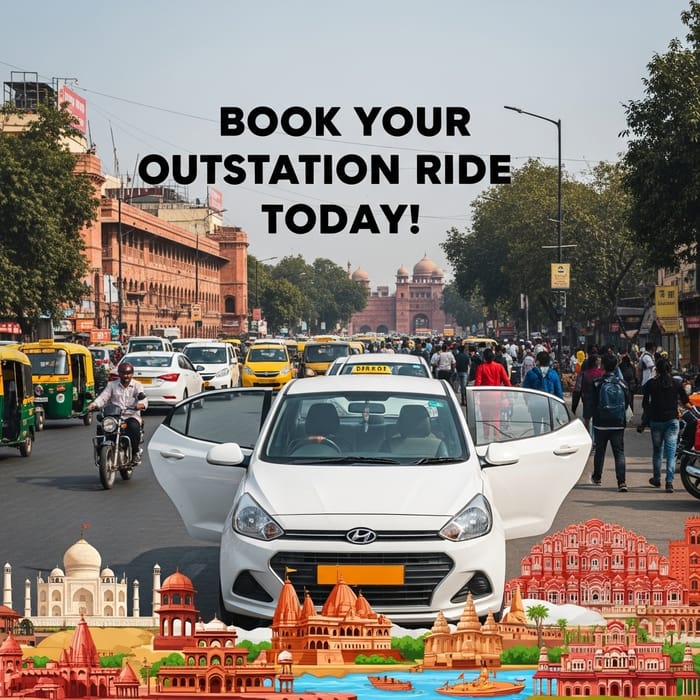 Book White Hyundai Aura Cab for Outstation Rides from Delhi/NCR