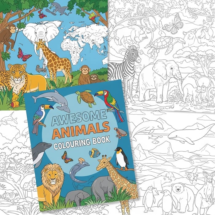 Planet Earth - Awesome Animals Colouring Book Planet Earth - Awesome Animals Colouring Book