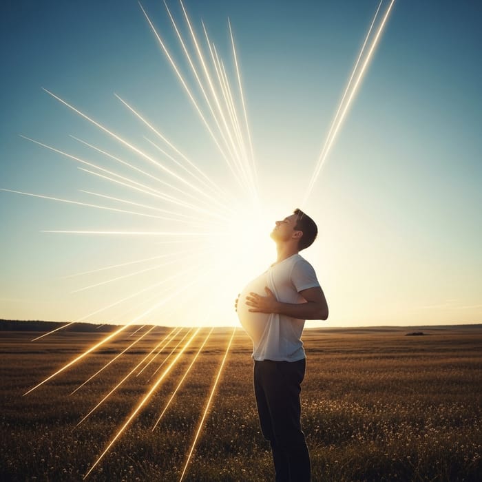 Breathing Light: Embracing Peace and Harmony in Nature