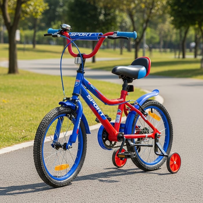 Colorful Kids' Sport Bicycle | Sturdy Frame & Safety Features Colorful Kids' Sport Bicycle | Sturdy Frame & Safety Features