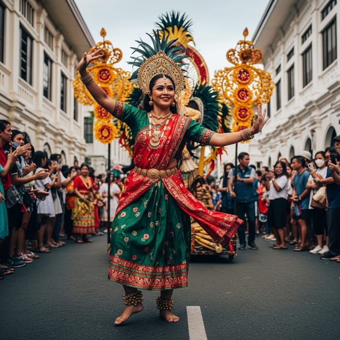 Sinulog Festival Queen Dancing in Cebu Sinulog Festival Queen Dancing in Cebu