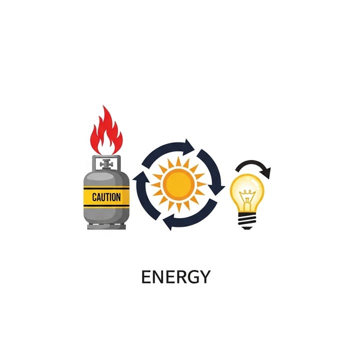 Printable Energy Logo: Gas Cylinder, Recycled Solar, Bright Bulb Printable Energy Logo: Gas Cylinder, Recycled Solar, Bright Bulb
