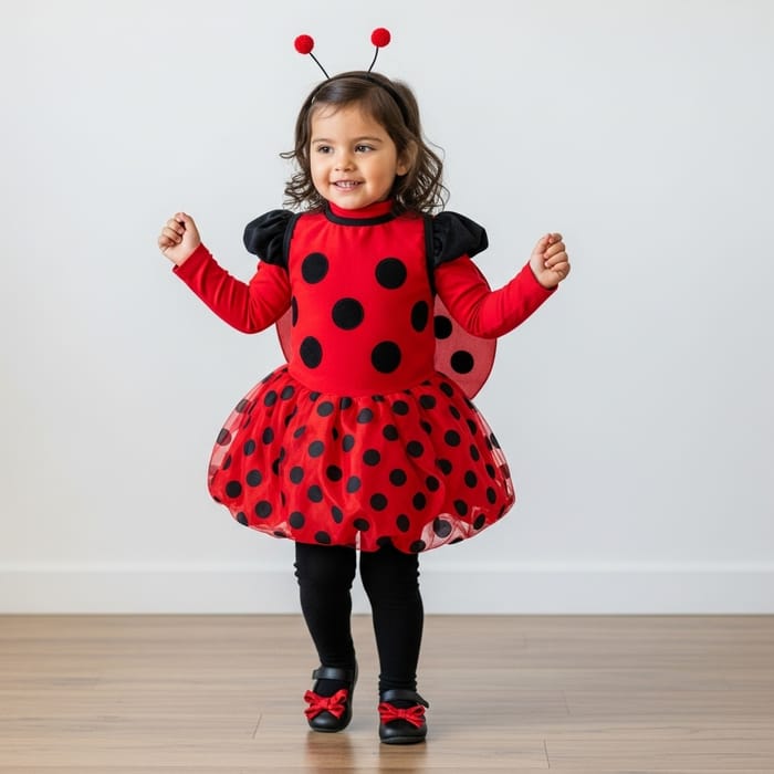 Little Ladybird Girl Dancing with Joy Little Ladybird Girl Dancing with Joy