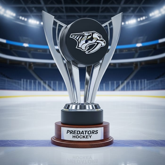 Predators Hockey Trophy - Silver Design | Niche Sports Competition Predators Hockey Trophy - Silver Design | Niche Sports Competition