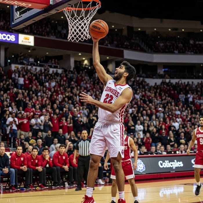 South Asian Player's Intense Last-Minute Shot Wins College Basketball Game South Asian Player's Intense Last-Minute Shot Wins College Basketball Game